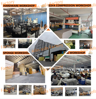 Sofá Cama Convertible para Sala de Estar, Empacado al Vacío en Caja, Muebles para Proyectos Mayoristas OEM ODM, Sofá Convertible Comprimido