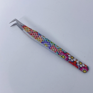 Pince à épiler pour cils OEM avec logo, en acier inoxydable japonais durable, antistatique, à pointe lisse, 100 % haute qualité, outil de beauté professionnel, faible coût - Product Image 2