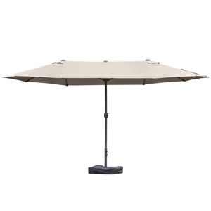 Ombrellone da Terrazza a Tema Caffè con Base, Ombrellone da Esterno per Cortile, Giardino e Caffetteria - Product Image 6