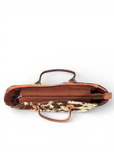 กระเป๋าถือหนังวัวแท้สไตล์ตะวันตก ปิดด้วยซิป วินเทจ สำหรับผู้หญิง กระเป๋าสะพายไหล่ลำลอง รุ่น LHTB-0060 - Product Image 2