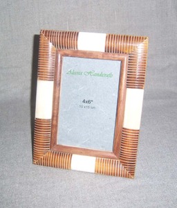 Elegant Bone Inlay Photo <b>Frame</b> Handmade Artisan Crafted Luxury Home Decor Rectangle Vertical for Living Room - Product Image 3