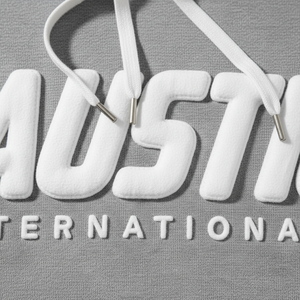 High Quality Custom Puff Print Hoodie Men 500GSM Heavyweight Oversized Drop Shoulder Thick Fleece Acid Wash Pullover Sweatshirt - Product Image 2