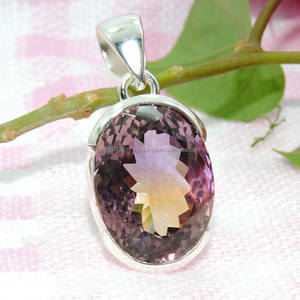 Plata de Ley 925, colgante de piedras preciosas, colgante hecho a mano, colgante de mujer, colgante de diseñador de joyería ametrina, regalo para ella - Product Image 6