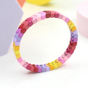 เฮมาซา แฟชั่นส์กำไลข้อมืออะคริลิกลายโบฮีเมียสีสันสดใสสำหรับทุกเพศน่ารักยืดได้เครื่องประดับงานแต่งงาน/งานปาร์ตี้ของขวัญ - Product Image 2