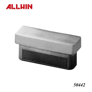 Modern Design 180 Degree Inline Connector for Hotel Use Stainless Steel 2-Way Rectangular Tube Connector - Product Image 2