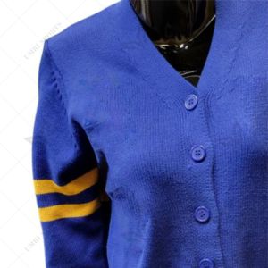 Cardigan en acrylique tricoté personnalisé Sigma Gamma avec lettres grecques en chenille – Vêtements grecs pour sororités et fraternités SGRHO - Product Image 4
