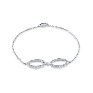 สร้อยข้อมือเพชรสวยงามและเป็นผู้หญิง - Product Image 4