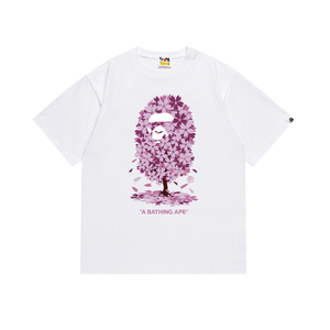 For Vintage Pure Cotton <b>T</b>-<b>Shirt</b> 2024SS Summer Ape Head Little Monkey Camouflage Unisex Short Sleeve Round Neck for Men - Product Image 5