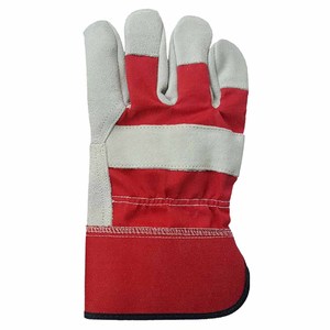 Guantes de Soldadura de Cuero Vacuno Resistentes con Puño Ajustable y Acolchado Protector para Trabajadores - Product Image 4
