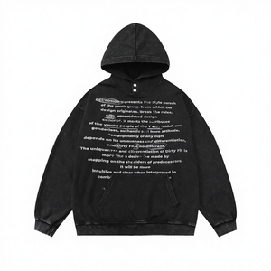 Sudadera con Capucha para Hombre 100% Algodón, Suave y Transpirable, Estilo Casual con Bolsillo y Estampado de Letras en Serigrafía - Product Image 2
