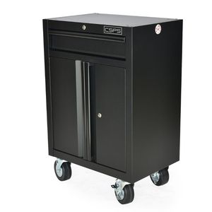 Gabinete de almacenamiento de herramientas 61cm 01 Cajón Mecánico Pegboard Equipos de taller Caja de herramientas Rodillo Soporte OEM Armarios de garaje de almacenamiento - Product Image 1