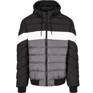 Veste matelassée pour homme, col montant, à capuche, coupe-vent, résistante à l'eau, séchage rapide, respirante, très chaude pour l'hiver - Product Image 1