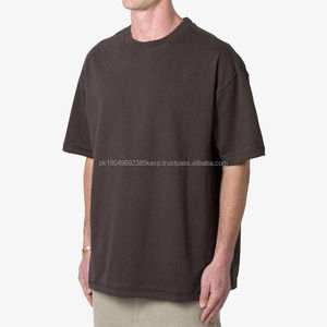 T-shirts surdimensionnés personnalisés pour hommes, décontractés, de haute qualité, pour une utilisation personnalisée, en coton, vêtements de rue, t-shirts surdimensionnés vierges pour hommes - Product Image 2