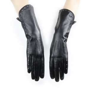 Guantes Largos de Piel Sintética de Primera Calidad para Mujer con Cremallera Lateral, Elegantes Guantes Cálidos de Invierno Estilo Ópera - Product Image 5