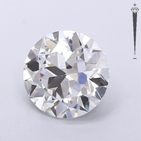 Diamant de laboratoire certifié IGI 2,50 CT EURO CUT Couleur E Pureté VVS2 Modèle 1 ROYAL GEMS pour la fabrication de bijoux