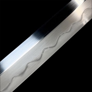 Rotes Holzgriff-Katana-Schwert aus Kohlenstoffstahl mit Goldeinlage an der Klinge Gerade Klinge Industriequalität OEM - Product Image 2