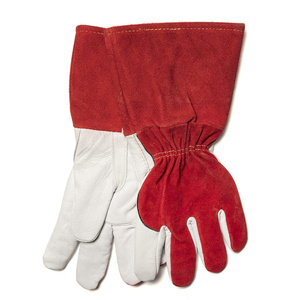Gants de soudage TIG robustes en cuir de chèvre et de vache, résistants à l'abrasion, à la chaleur et aux flammes, pour la lutte contre les incendies - Product Image 4