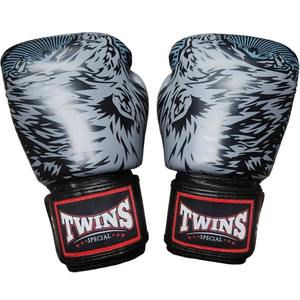 Équipement de combat de kickboxing professionnel, gants de boxe rouges Twins, logo personnalisé, Muay Thai MMA, gants en cuir faits à la main, Boxeo - Product Image 2