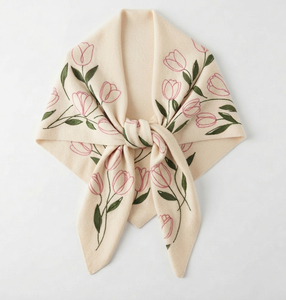 Fashion Knitted Long Shawl Korean <b>Women's</b> Spring and Autumn New Solid Color Joker Polyester Knitted Shawl Wholesale - Product Image 1