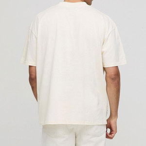 Camiseta de algodón 100% para hombre, precio económico, venta al por mayor, logotipo personalizado impreso, corte holgado, camiseta gráfica para venta en línea - Product Image 2