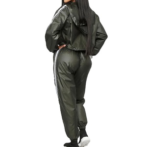 Femmes 2026 décontracté été Streetwear Softshell coupe-vent veste avec fermeture éclair en Nylon ensemble de survêtement en Polyester - Product Image 3