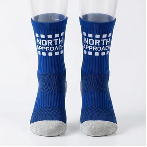 North Approach Crew <b>Socks</b> Blue Breathable <b>Running</b> <b>Socks</b> for Adults Spring Season - Product Image 1