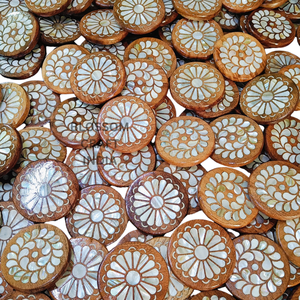 Sous-verres en bois de luxe avec incrustations de nacre, écologiques, matériaux haut de gamme, accessoires de table uniques faits à la main de qualité supérieure - Product Image 4