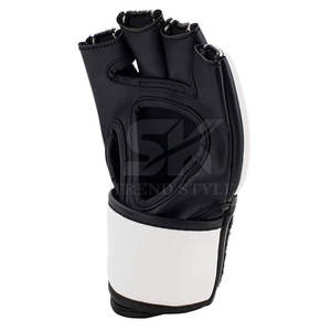 Gants en cuir sur mesure à demi-doigts, créez votre propre style, dernière tendance, haute qualité, gants de boxe MMA professionnels pour hommes - Product Image 4