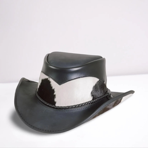 Durable Leather Outback Bush <b>Hat</b> Heavy Duty Horse Riding Cowboy <b>Hat</b> Outdoor Waterproof <b>Western</b> Cattleman <b>Hat</b> - Product Image 1