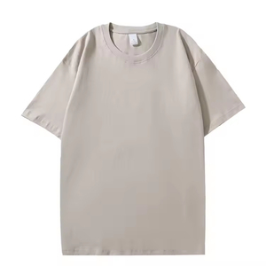 Camiseta de algodón grueso de talla grande para hombre, lisa, extragrande, de peso pesado, personalizable con estampado, para hombre - Product Image 4
