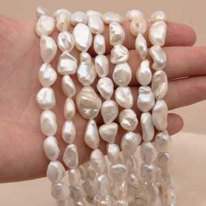 Perlas Naturales de Agua Dulce en Forma de Pepita de 13-14 mm, Perlas Cultivadas Barrocas, Piedras Preciosas para la Fabricación de Joyas, Perlas Sueltas al por Mayor - Product Image 1