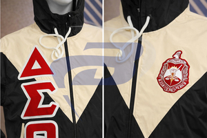 Chaqueta Cortavientos de Nailon con Cremallera Delta Sigma Theta DST Sorority, Chaqueta de Sororidad Griega - Product Image 3