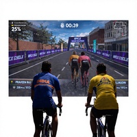 Système de jeu de cyclisme interactif multijoueur Eshark |   Plateforme éducative de fitness en métal avec capteurs, gonflable, 100 kg |