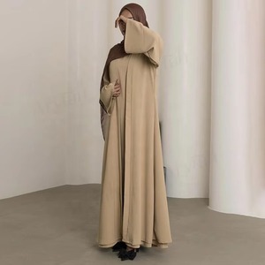 Good Quality All Season Wear <b>Women's</b> <b>Abaya</b> Flared Embroidered Long Sleeve Polyester Chiffon Georgette Abayas For <b>Women</b> - Product Image 1