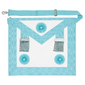 Delantal Masónico de Alta Calidad Hecho a Medida 2026 para Maestros Masónicos, con Gemelos para Delantal - Product Image 5