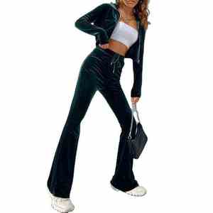 ชุดวอร์มสตรีทแวร์ผู้หญิงแบบฟอกกรดจากผู้ผลิต OEM คุณภาพพรีเมียม หนักแน่น ทนทาน ผลิตจากผ้าฝ้าย 100% ชุดวอร์มผู้หญิงที่กำลังเป็นที่นิยม - Product Image 2