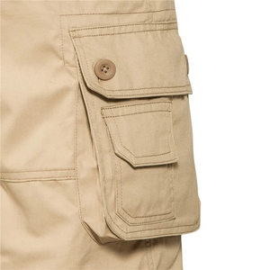 Custom Logo Casual Summer <b>Cargo</b> Shorts Men 100% Cotton Camouflage Quick Dry <b>Work</b> Shorts Eco-Friendly Free Sample OEM Service - Product Image 4
