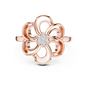 Anillo con Inicial de Nombre Personalizada para Mujer, con Diamante Cultivado en Laboratorio, en Plata u Oro, Estilo Étnico, 10K - Product Image 2