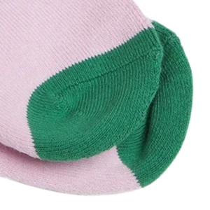 AKA Foldable <b>Socks</b> Pink Green White Cotton Blend Low Cut Soft Breathable Stretch Comfortable Casual Everyday Wear - Product Image 4