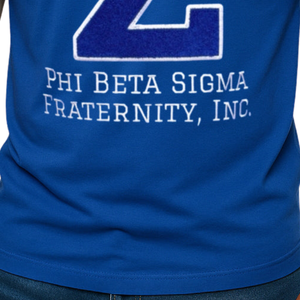 Camiseta de Chenilla Phi Beta Sigma Big Sigma Azul para Hombre, Camiseta con Letras Griegas, Ropa de Fraternidad Premium, Manga Corta, Corte Clásico - Product Image 5
