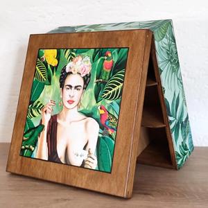 Boîte en bois imprimée pour le stockage de bijoux, pour marchés de la décoration professionnels, vente en gros, approvisionnement mondial - Product Image 2