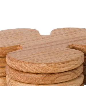 แผ่นรองแก้วคุณภาพสูง ทำจากไม้ธรรมชาติ 100% แผ่นรองแก้วไม้กระถินณรงค์ ผลิตโดยผู้ผลิตจากอินเดีย - Product Image 2