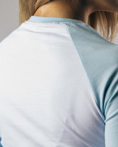 เสื้อยืดแขนสามส่วนผู้หญิง ผ้าฝ้าย 100% สวมใส่สบาย ระบายอากาศได้ดี สีพื้น ทรงเข้ารูป ยับยาก เหมาะสำหรับฤดูร้อน เสื้อยืดแขนสามส่วนผู้หญิงแบบสั่งทำพิเศษ - Product Image 5