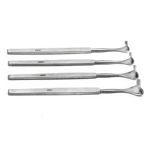 Retractor de párpados Desmarres de alta calidad, 16 cm, juego de 4, instrumento oftálmico de acero inoxidable de grado médico - Product Image 4