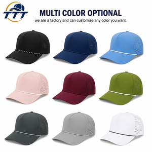 Gorra de Golf Personalizada con Corte Láser, Fabricante de Vietnam, Venta al por Mayor, Gorra Transpirable de 6 Paneles, Parche de Goma con Logotipo, Ajustable, OEM, ODM, Fábrica de Gorras - Product Image 1
