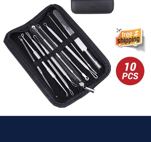 Kit de herramientas para extraer espinillas, Extractor de espinillas y acné, para puntos negros, 10 unidades - Product Image 3