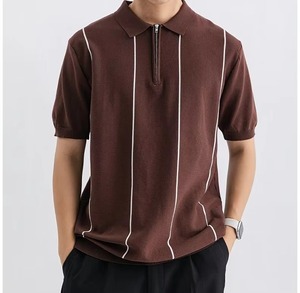 Vêtements d'été, nouvelle collection décontractée, polos à col rabattu, manches courtes, respirants, polos pour hommes avec votre logo - Product Image 2