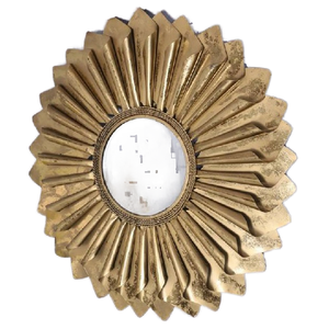 Decoración Vintage para el hogar Marco decorativo Mejor regalo Espejo Diseño 3D Espejo Metal Espejo de pared grande - Product Image 1