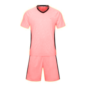 Ensemble de maillot de football jaune pour homme, manches courtes, col en V, évacuation de l'humidité, taille élastique, toutes saisons, couleur unie, polyester, uniforme - Product Image 2