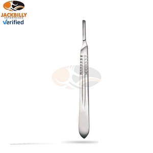 Cuchillas de bisturí estériles envueltas con mango gratuito para uso quirúrgico, artesanal, médico y estético - Product Image 3